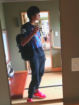 「ACC.（エーシーシー.）のアイテム（トップス）」を使った、折原 凛太郎さん（メンズ・175cm）の夏コーディネート