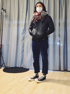 「70's」｜「アイテム（その他アウター）」を使った、CHAPCHIMSIさん（メンズ・178cm）の冬コーディネート