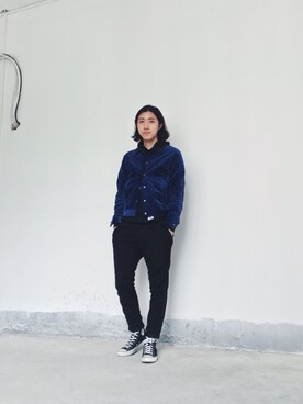 「sneakers」｜「アイテム（ブルゾン）」を使った、CHAPCHIMSIさん（メンズ・178cm）の春コーディネート
