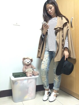 「Dosch（ドスチ）のアイテム（帽子）」を使った、Minnieさん（レディース・158cm）の秋コーディネート
