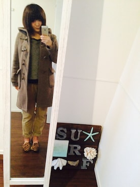 「URBAN RESEARCH（アーバンリサーチ）のアイテム（ダッフルコート）」を使った、Fumiさん（レディース・153cm）の冬コーディネート