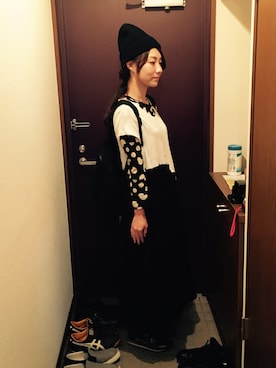 「Y's（ワイズ）のアイテム（スニーカー）」を使った、meiさん（レディース・161cm）の秋コーディネート