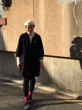 「アイテム（アナログ腕時計、ピンク系）」を使った、ゆかさん（レディース・163cm）の秋コーディネート