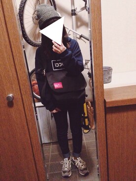 「Manhattan Portage」｜yunaさん（レディース・156cm）の冬コーディネート