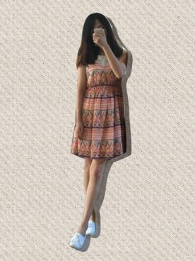 「NATURE（ナチュール）のアイテム」を使った、啊太さん（レディース・160cm）の夏コーディネート