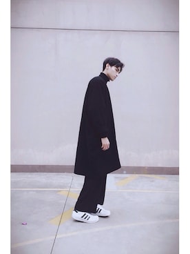 「Simpleのアイテム（パンツ）」を使った、JiNHwACheukさん（メンズ・178cm）の春コーディネート