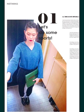 「tricot COMME des GARCONS（トリココムデギャルソン）のアイテム（その他シューズ）」を使った、s a y o p iさん（レディース・169cm）の秋コーディネート
