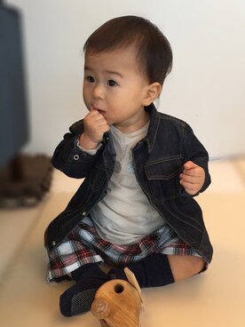 baby diorのデニムジャケットを使った人気ファッションコーディネート ...