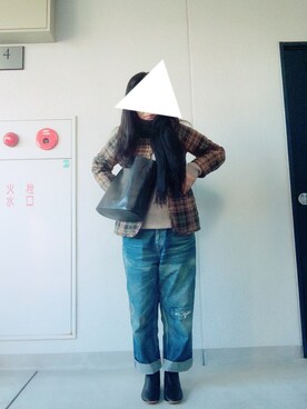 「rain cheetah（レインチーター）のアイテム」を使った、まるまるさん（レディース・155cm）の冬コーディネート