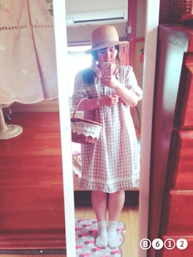 「chou chou de maman（シュシュドママン）のアイテム」を使った、mikaさん（レディース・149cm）の夏コーディネート