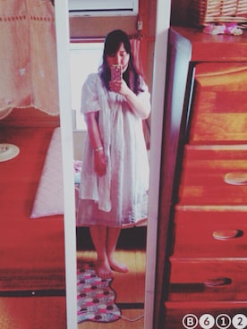 「chou chou de maman（シュシュドママン）のアイテム」を使った、mikaさん（レディース・149cm）の夏コーディネート