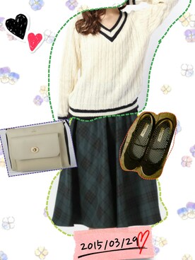 「SNIDEL（スナイデル）のアイテム（その他）」を使った、ミントちょこさん（レディース・168cm）の春コーディネート