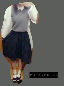 「異素材トップス」｜ミントちょこさん（レディース・167cm）の秋コーディネート