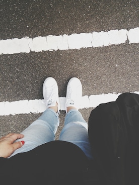 「stansmith」｜「アイテム（スウェット）」を使った、yukoさん（レディース・163cm）の秋コーディネート