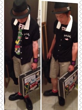 「ジョージコックス」｜「アイテム（ブーツ）」を使った、KEN-FEET.g.voさん（メンズ・162cm）の夏コーディネート