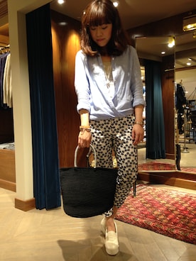 「SENSI STUDIO（センシスタジオ）のアイテム」を使った、uataipei_Manjuさん（レディース・159cm）の春コーディネート