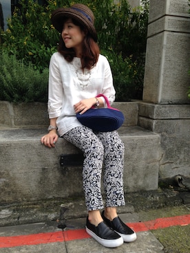 「SENSI STUDIO（センシスタジオ）のアイテム」を使った、uataipei_Manjuさん（レディース・159cm）の夏コーディネート