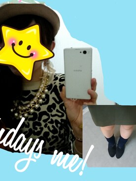 「FOREVER 21（フォーエバー トゥエンティーワン）のアイテム（ニット/セーター、ブラック系）」を使った、harapeko3さん（レディース・161cm）の秋コーディネート