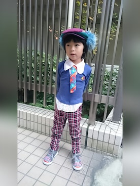 「INKKAS（インカス）のアイテム」を使った、touma_mamaさん（キッズ・100cm）の秋コーディネート