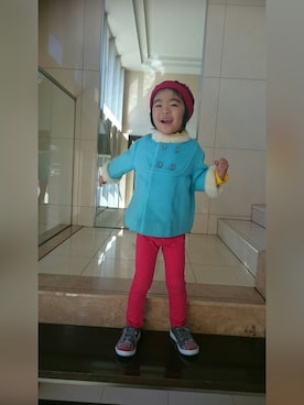 「INKKAS（インカス）のアイテム」を使った、touma_mamaさん（キッズ・100cm）の冬コーディネート