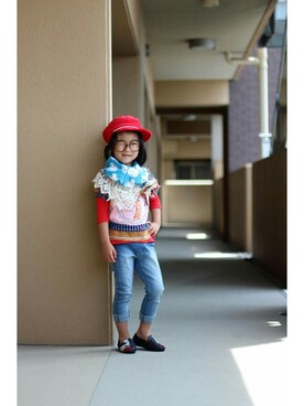 touma_mamaさん（キッズ・100cm）の春コーディネート