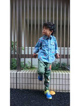 「BOOFOOWOO」｜touma_mamaさん（キッズ・100cm）の秋コーディネート