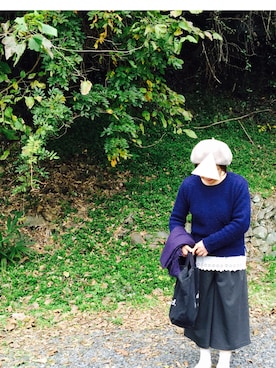 「グレーパンツ」｜ToRaさん（レディース・157cm）の秋コーディネート