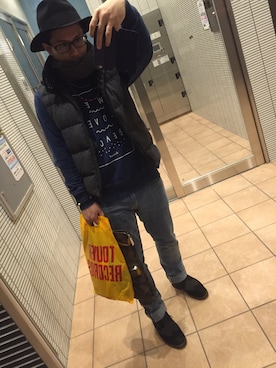 Kentarou Hirataさん（メンズ・171cm）の冬コーディネート