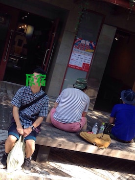 「FRAPBOIS」｜「アイテム（セットアップ）」を使った、じーこさん（メンズ・165cm）の夏コーディネート