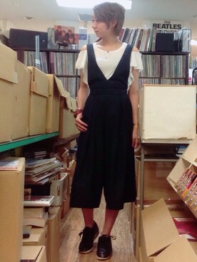 「BEAMS BOY（ビームスボーイ）の【予約】BEAMS BOY / レザー ワイドブレスレット（ブレスレット）」を使った、ねっこさん（レディース・160cm）の夏コーディネート