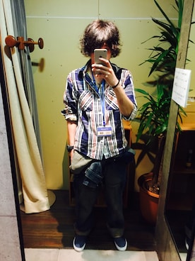 「ビエラシャツ」｜a.bashiさん（メンズ・175cm）の秋コーディネート
