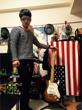 「アメリカン」｜「アイテム（財布/小物）」を使った、にしけんさん（メンズ・171cm）の秋コーディネート