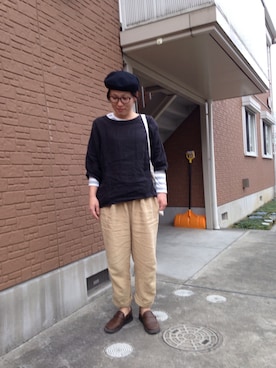 「CHEER（チアー）のアイテム（パンツ）」を使った、Chi-☆さん（レディース・167cm）の春コーディネート