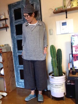 「CHEER（チアー）のアイテム（パンツ）」を使った、Chi-☆さん（レディース・167cm）の春コーディネート