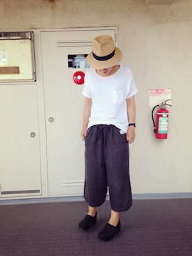 「CHEER（チアー）のアイテム（パンツ）」を使った、Chi-☆さん（レディース・167cm）の夏コーディネート