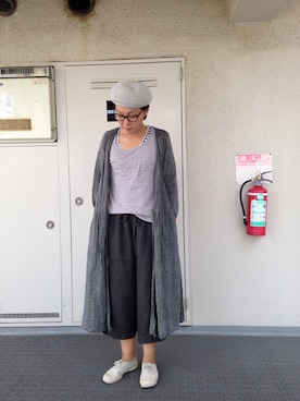 「CHEER（チアー）のアイテム（パンツ）」を使った、Chi-☆さん（レディース・167cm）の夏コーディネート