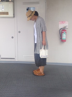 「CHEER（チアー）のアイテム（パンツ）」を使った、Chi-☆さん（レディース・167cm）の夏コーディネート