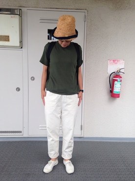 「CHEER（チアー）のアイテム（パンツ）」を使った、Chi-☆さん（レディース・167cm）の夏コーディネート