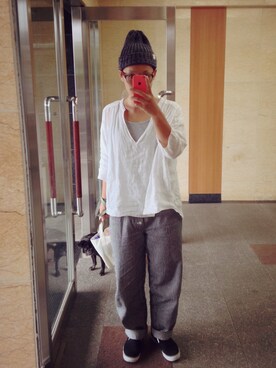 「CHEER（チアー）のアイテム（パンツ）」を使った、Chi-☆さん（レディース・167cm）の秋コーディネート