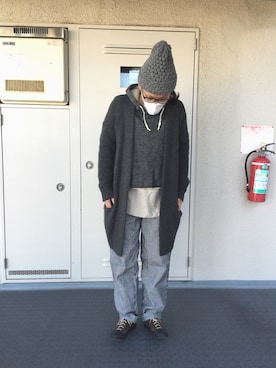 「CHEER（チアー）のアイテム（パンツ）」を使った、Chi-☆さん（レディース・167cm）の冬コーディネート