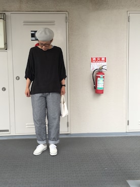 「CHEER（チアー）のアイテム（パンツ）」を使った、Chi-☆さん（レディース・167cm）の春コーディネート