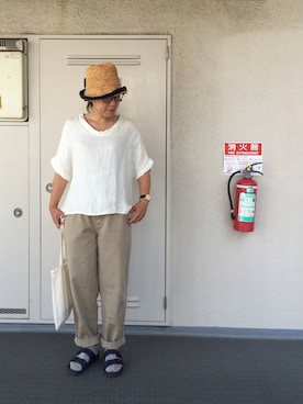 「CHEER（チアー）のアイテム（パンツ）」を使った、Chi-☆さん（レディース・167cm）の春コーディネート