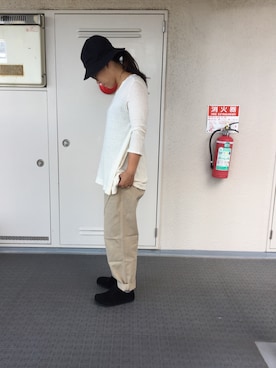 「無地党」｜「アイテム（その他シューズ）」を使った、Chi-☆さん（レディース・167cm）の秋コーディネート