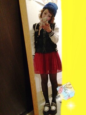 「アイテム（スタジャン）」を使った、Aiさん（レディース・151cm・30代）の秋コーディネート