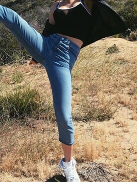 「AAのアイテム（トップス）」を使った、Jusnniさん（レディース・165cm）の夏コーディネート