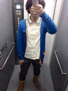 もじゃさん（メンズ・176cm）の冬コーディネート