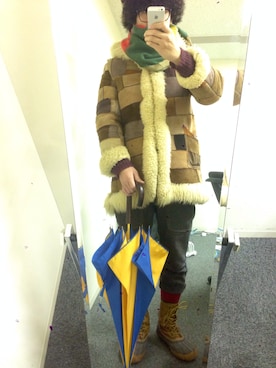 もじゃさん（メンズ・176cm）の冬コーディネート