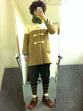 もじゃさん（メンズ・176cm）の冬コーディネート