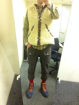 もじゃさん（メンズ・176cm）の春コーディネート