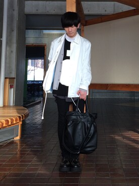 「wonderland(ワンダーランド)のアイテム(その他アウター)」を使った、satさん(メンズ・170cm)の冬コーディネート